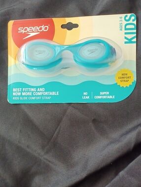 Speedo Kids Swim Goggles - Teal and Aqua